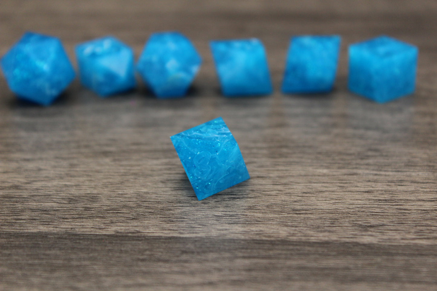 Raw Crystal Waters Dice Set