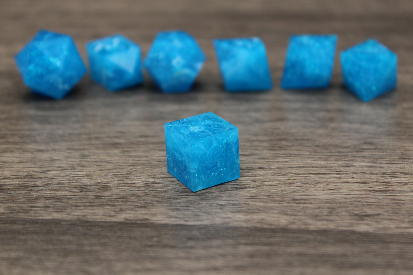 Raw Crystal Waters Dice Set