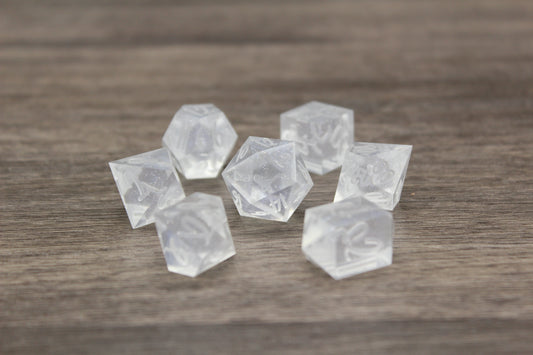 Raw Glittering Haze Dice Set