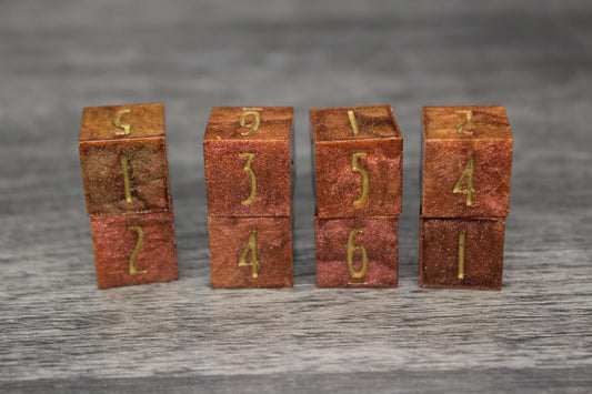 Bronze 8 Piece D6 Set