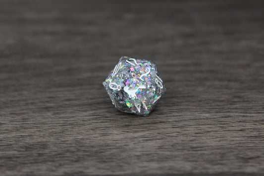 Silver Sparkle 20mm D20