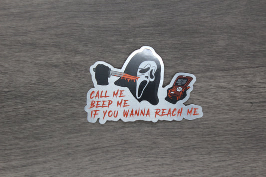 Call Me Sticker