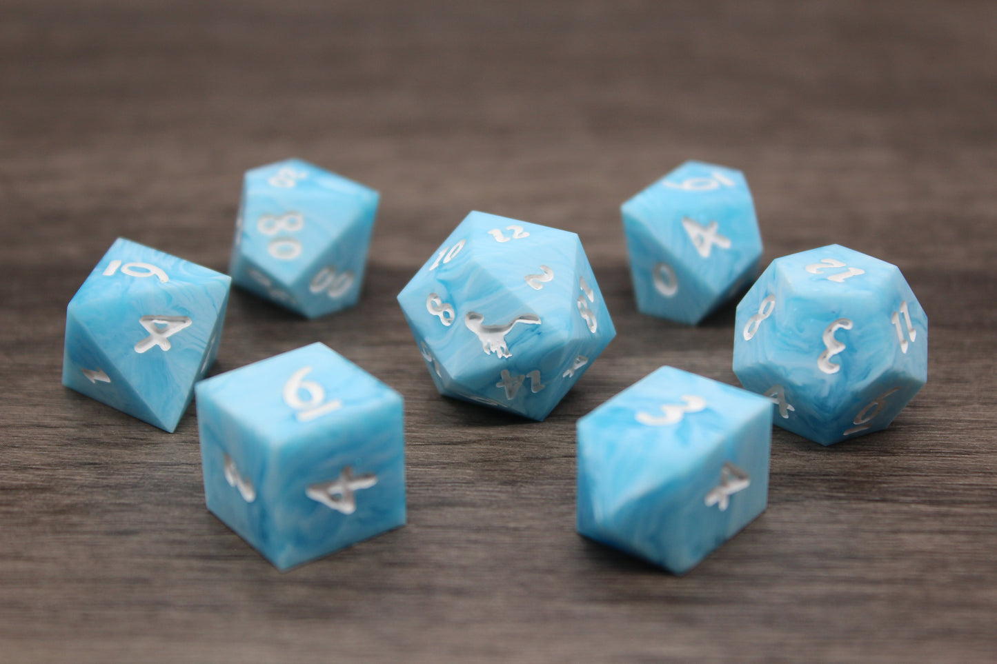 Blue Sky Matte Dice Set