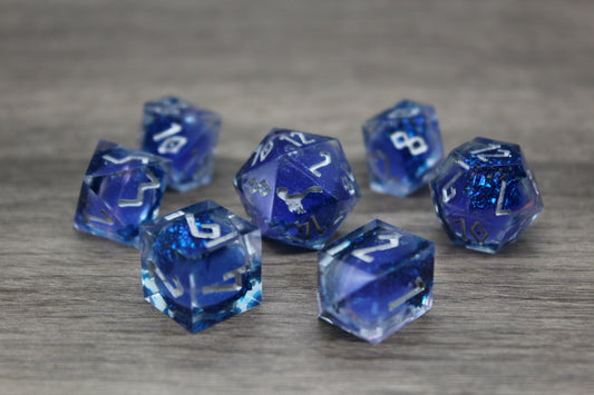 Ocean Dragon Liquid Core Dice Set