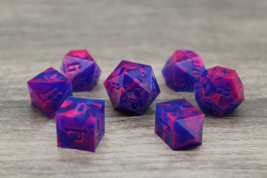 Raw Neon Night Dice Set