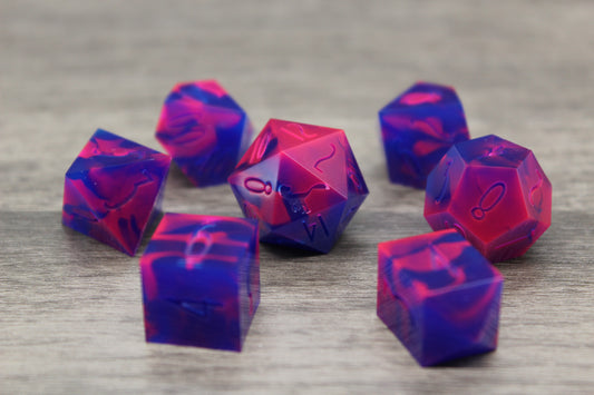 Raw Neon Twist Dice Set