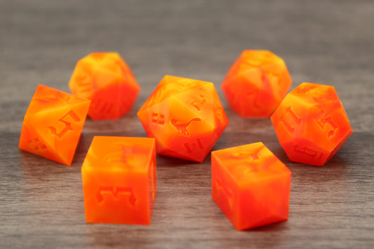Raw Molten Magma Dice Set