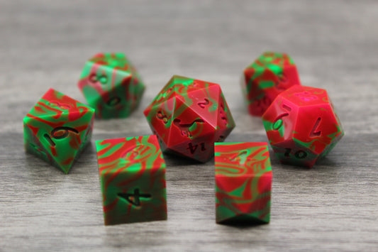 Raw Neon Melon Dice Set
