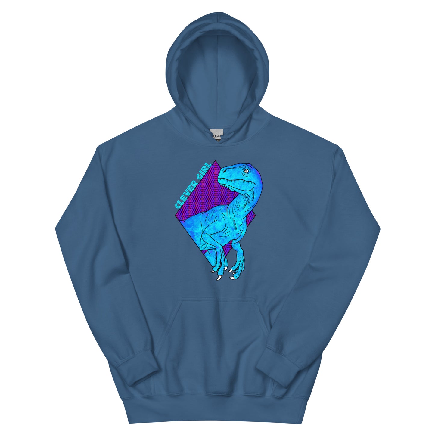 Blue Clever Girl Unisex Hoodie