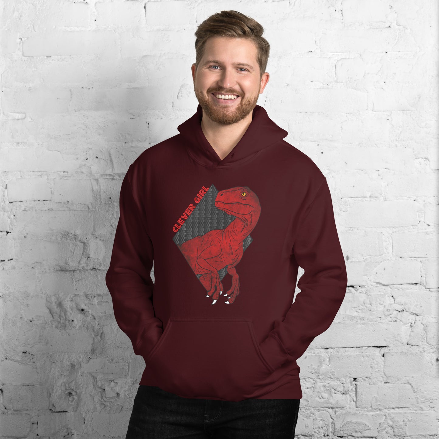 Red Clever Girl Unisex Hoodie