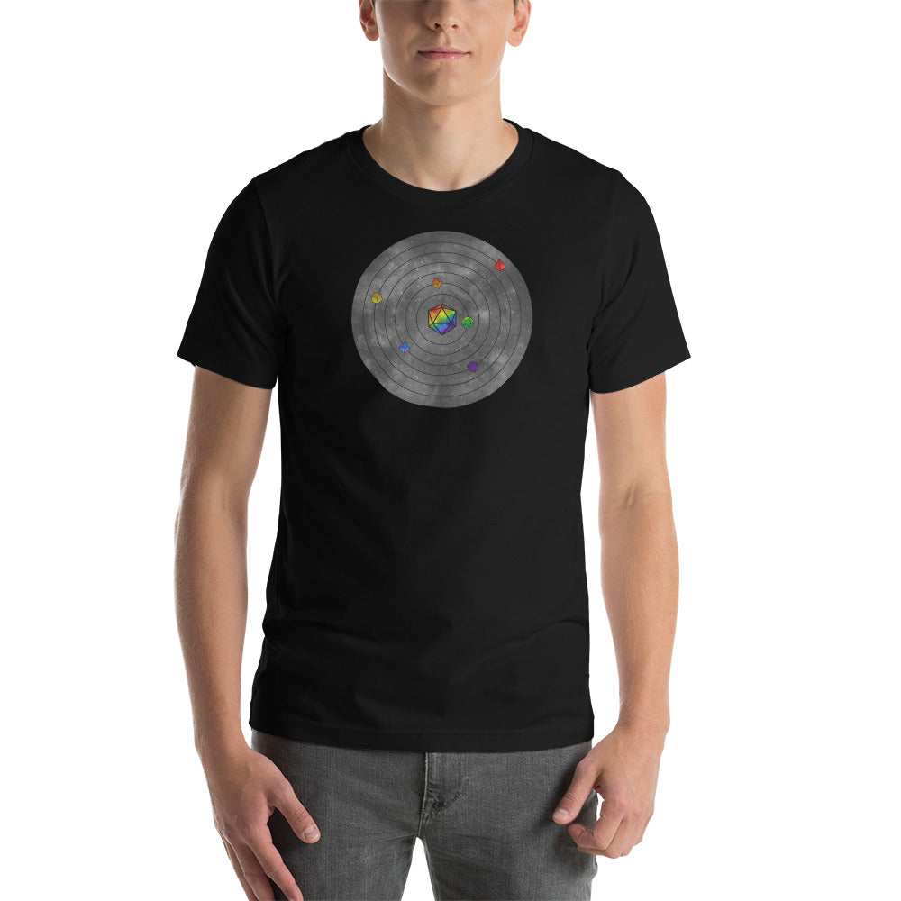 Dice Solar System Unisex t-shirt