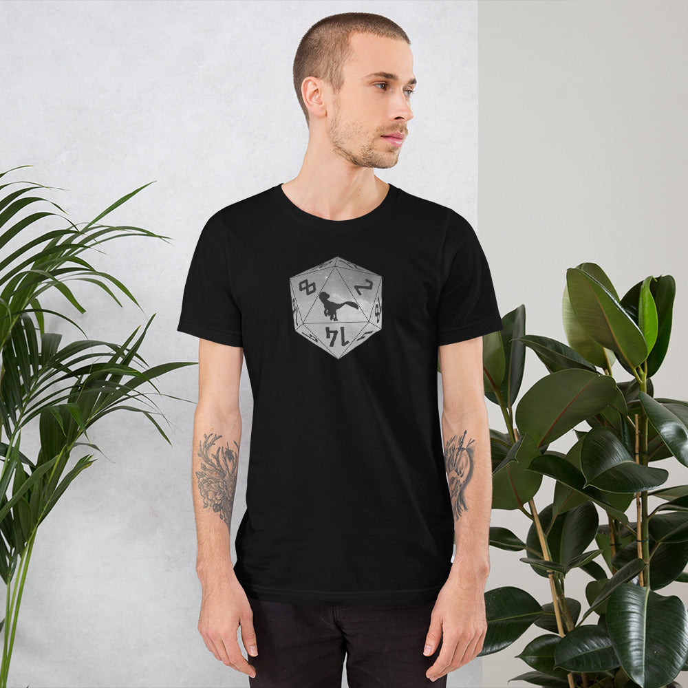 Pixel Raptor Dice Unisex t-shirt