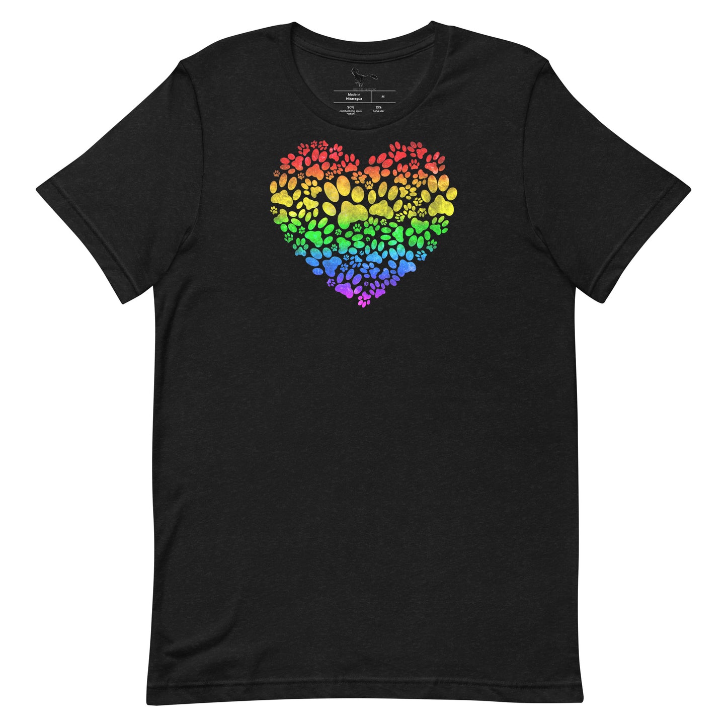 Rainbow Bridge Paw Heart Unisex T-Shirt