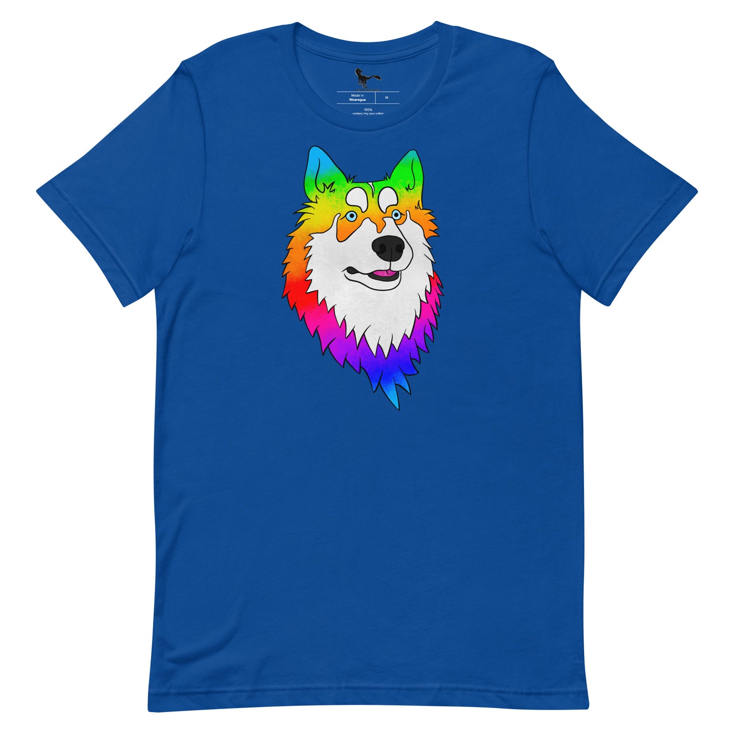Rainbow Husky Unisex T-Shirt