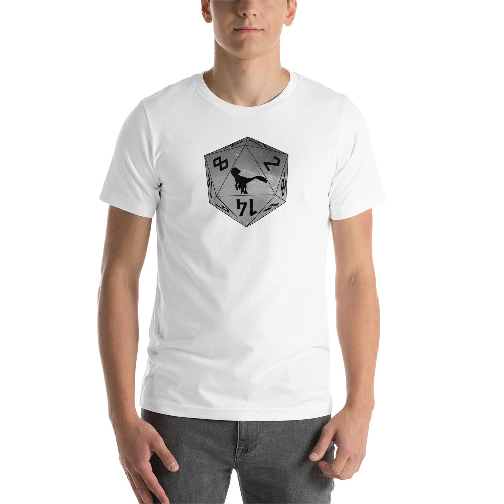 Pixel Raptor Dice Unisex t-shirt